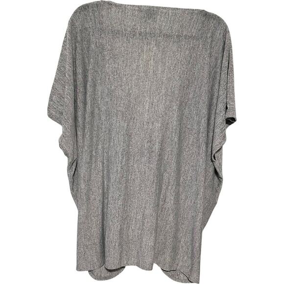 NWTs ANTHROPOLOGIE SATURDAY SUNDAY WRAP GRAY SHORT SLEEVE SWEATER PULLOVER - Picture 3 of 11